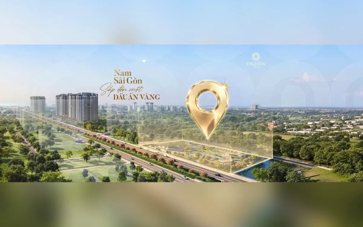Vị trí Celesta Gold trên trục Nguyễn Hữu Thọ, Nam Sài Gòn
