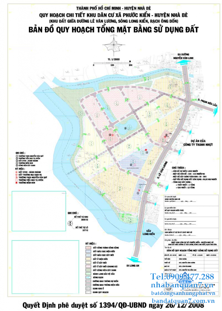 Bản đồ quy hoạch xã Phước Kiển huyện Nhà Bè