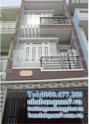 Bán nhà đường số 17 Phường Tân Quy Quận 7, DT 4x26m, giá 13.5 tỷ LH 0909 477 288