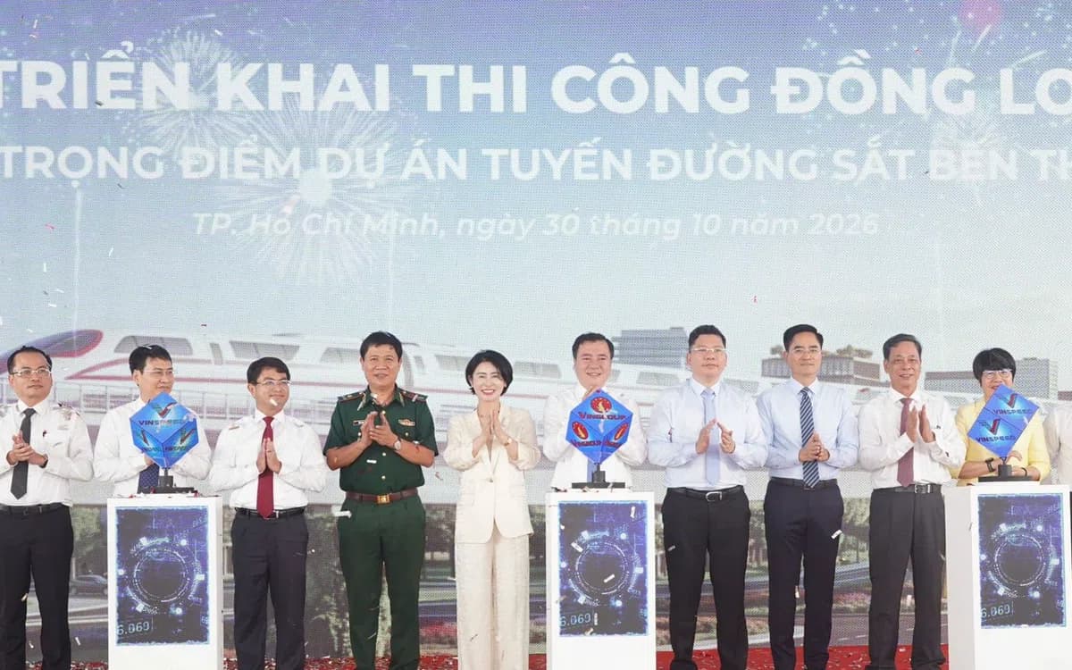 Lễ triển khai thi công đồng loạt các hạng mục trọng điểm tuyến Bến Thành – Cần Giờ ngày 30/10/2026
