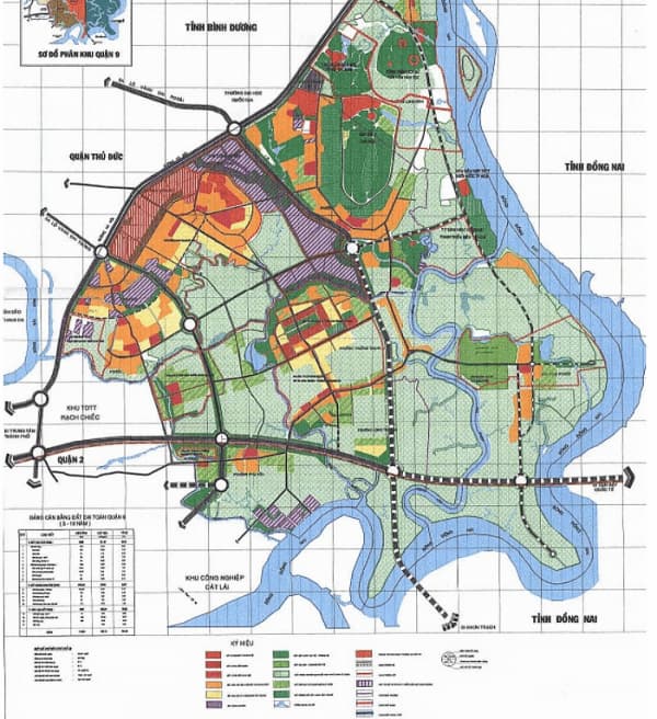 Bản đồ quy hoạch quận 9