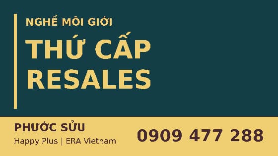 Ảnh bìa chủ đề thị trường thứ cấp Resales dành cho môi giới bất động sản