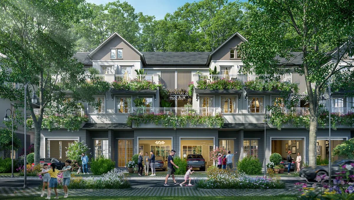 Town villa trong phân khu Mùa Lễ Hội Eco Retreat