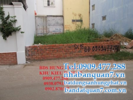 Bán đất đường Kiều Đàm quận 7