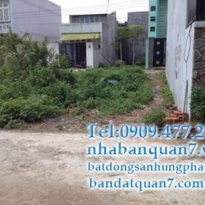 bán đất mặt tiền đường số Tân Quy quận 7