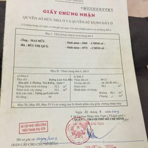 Bán nhà hẻm 60 Lâm Văn Bền