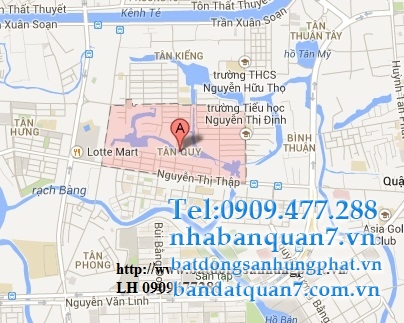 Bản đồ quy hoạch hoạch phường Tân Quy quận 7