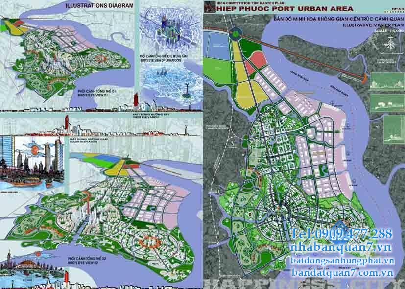 Bản đồ quy hoạch xã Hiệp Phước huyện Nhà Bè