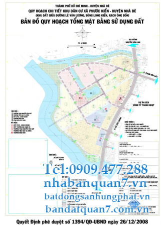 Bản đồ quy hoạch xã Phước Kiển huyện Nhà Bè