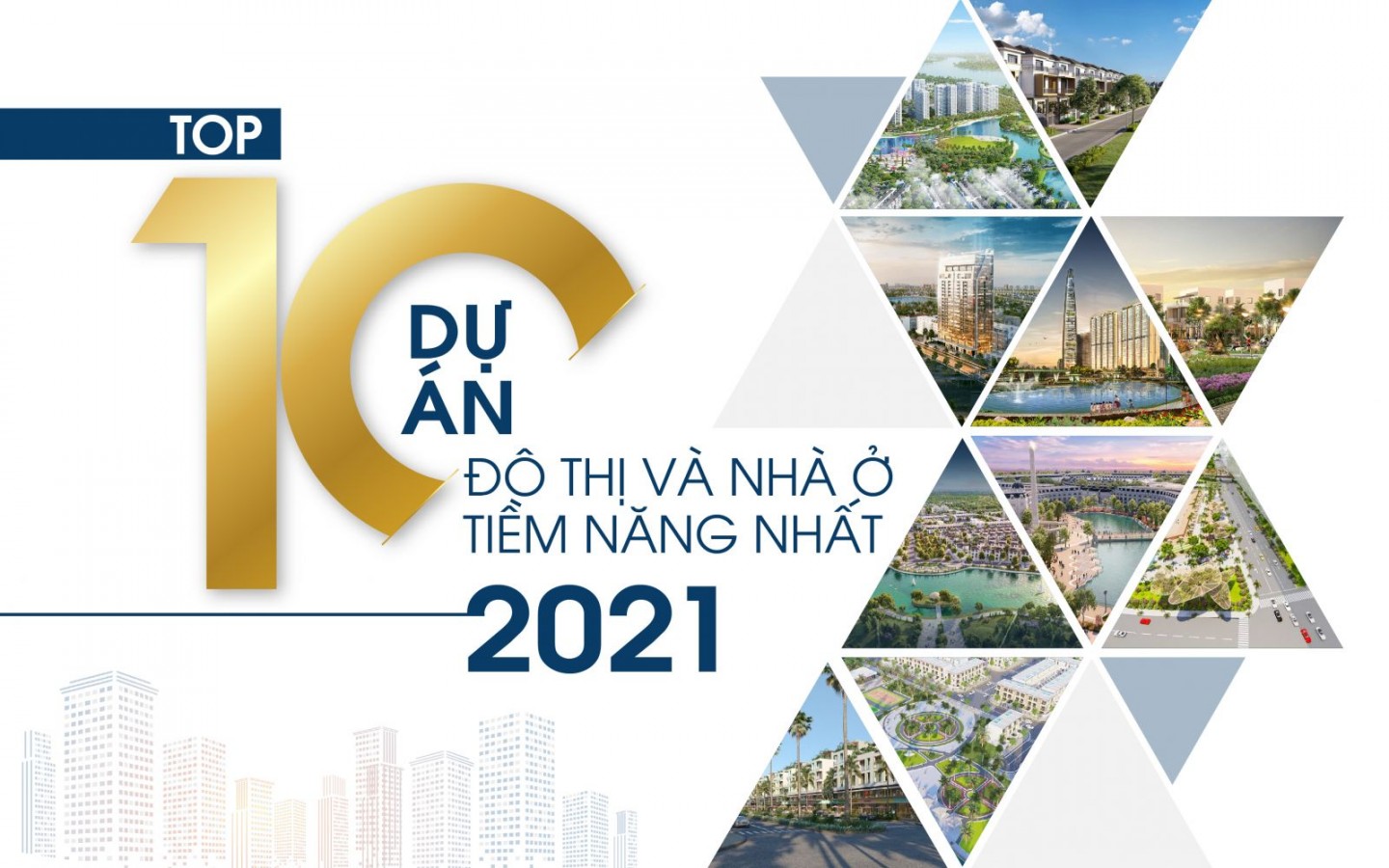 TOP 10 DỰ ÁN ĐÔ THỊ VÀ NHÀ Ở TIỀM NĂNG 2021