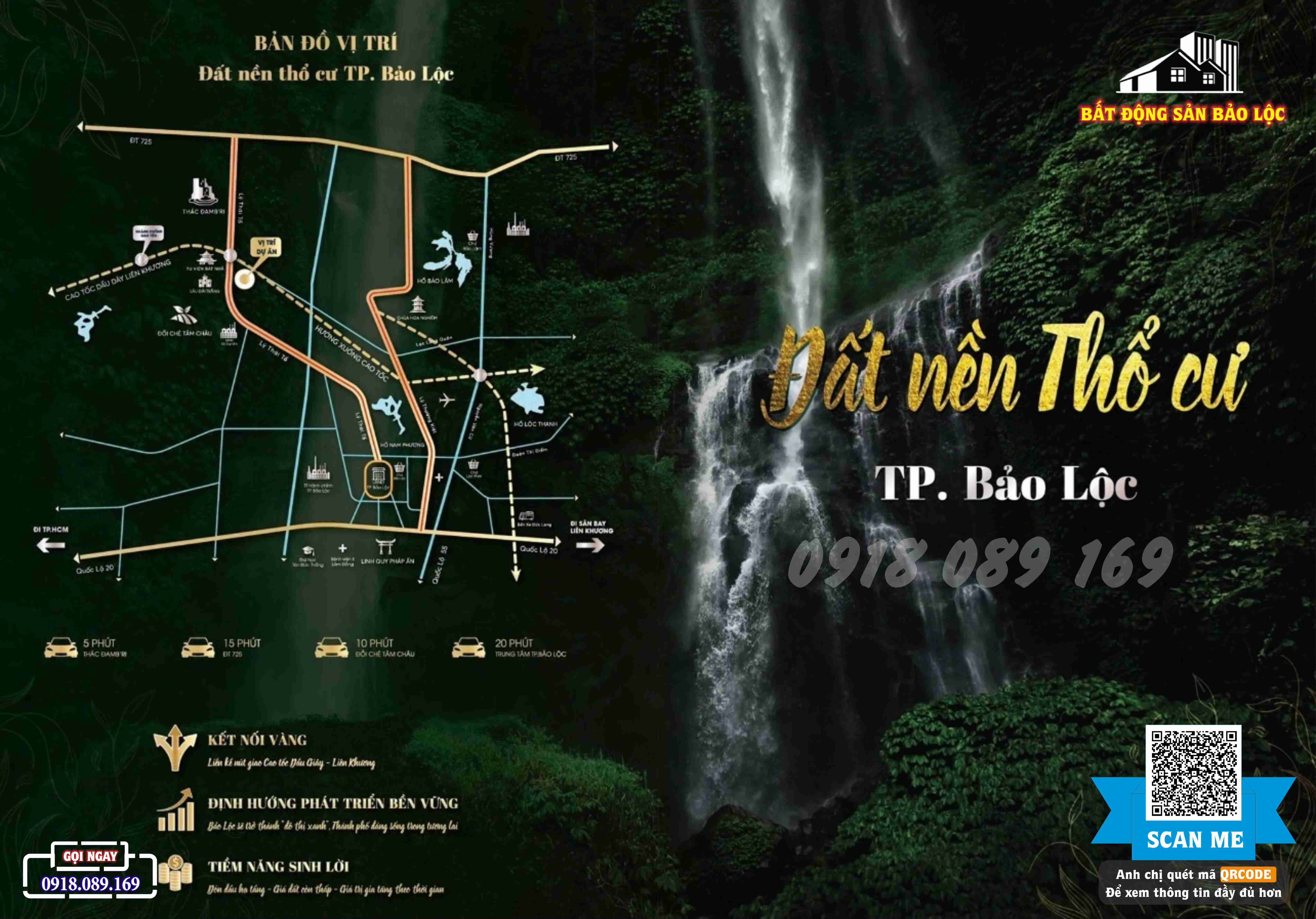 Vị trí khu dân cư DamBri Bảo Lộc