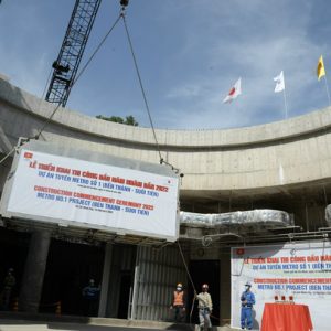 Dự kiến đến cuối năm nay, tuyến metro số 1 đạt 95% khối lượng công việc – Ảnh: TỰ TRUNG