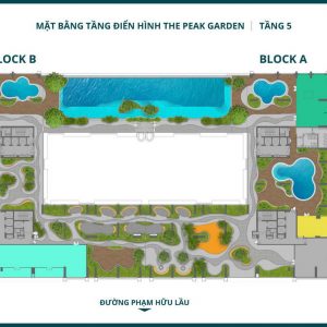 Mặt bằng căn hộ The Peak Garden Quận 7