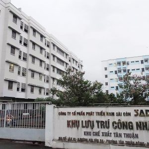 Khu nhà lưu trú cho công nhân ở Khu chế xuất Tân Thuận (Q.7, TP.HCM)