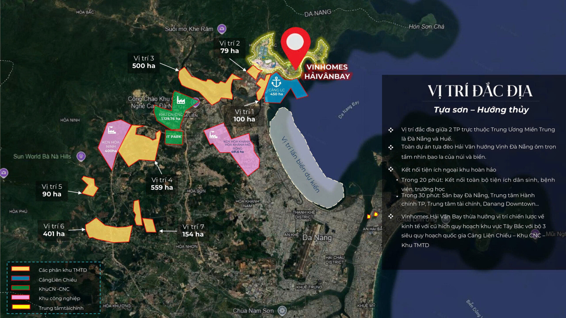 Vị trí Vinhomes Làng Vân Đà Nẵng