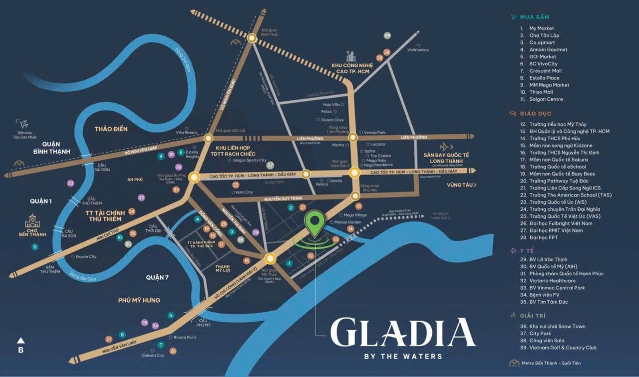 Vị trí Gladia Heights