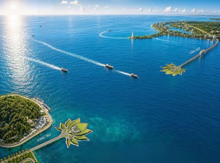 Siêu công trình vượt biển tại Vinhomes Paradise Cần Giờ